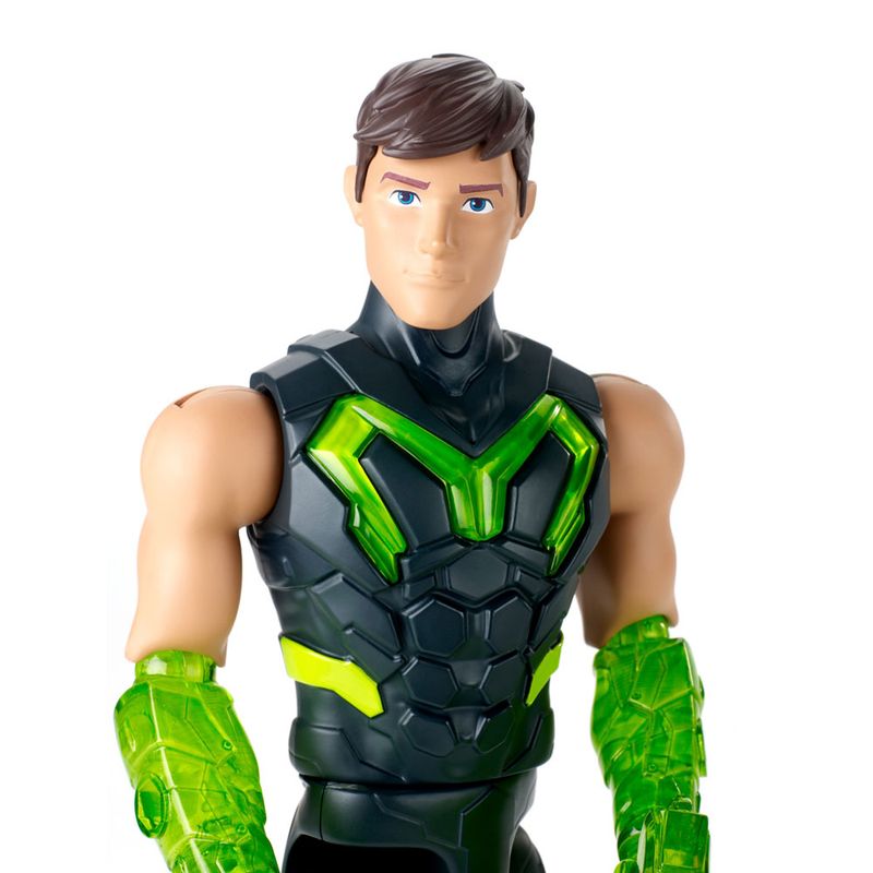 Boneco-Articulado---30-Cm---Max-Steel---Forca-Turbo---Max-Super-Lancador---Mattel