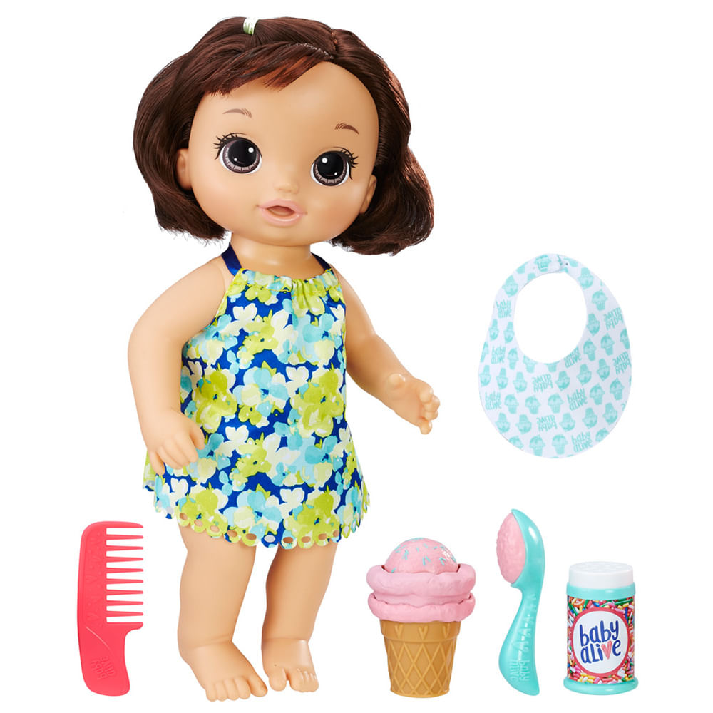 Boneca Baby Alive - Morena - Sorvete Mágico - C1089 - Hasbro