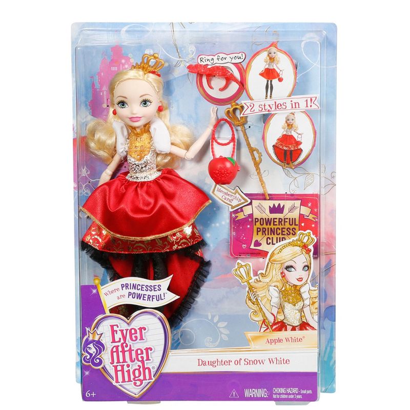 Boneca-Articulada---30-Cm---Ever-After-High---Powerfull-Princess-Club---Apple-White---Mattel