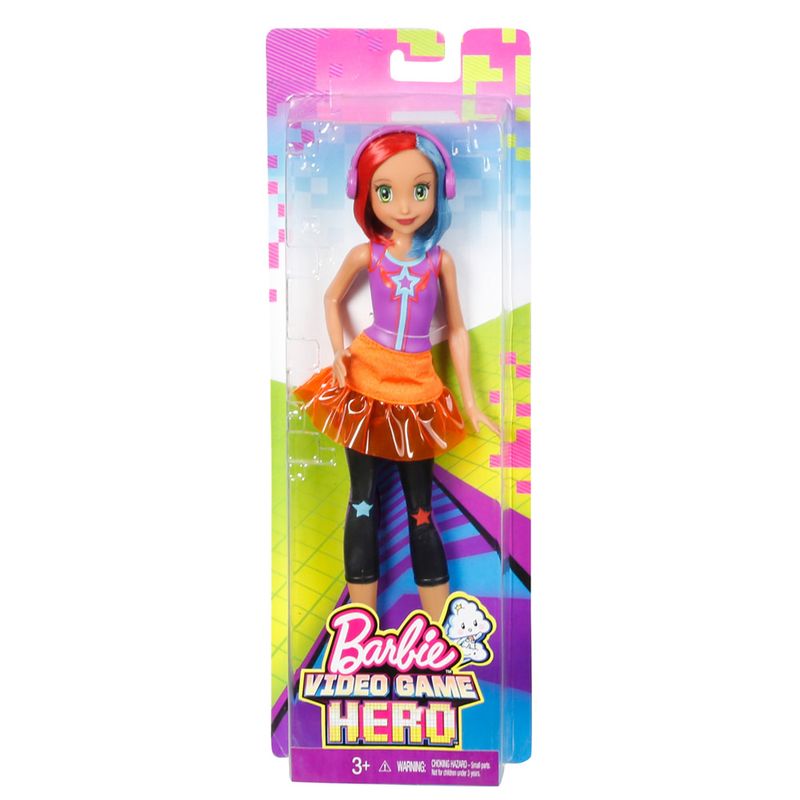 Boneca-Barbie-Articulada-30-Cm---Barbie-Video-Game-Hero---Amiga-Morena---Mattel