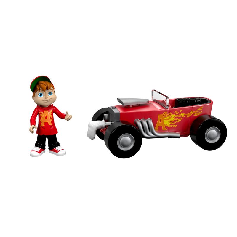 Mini-Figura-com-Veiculo---Alvinnn----e-os-Esquilos---Alvin---Mattel