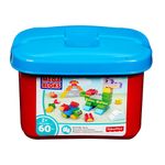 Blocos-de-Montar---Mega-Bloks---Balde-Vermelho---60-Pecas---Fisher-Price