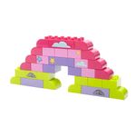 Blocos-de-Montar---Mega-Bloks---Balde-Rosa---60-Pecas---Fisher-Price