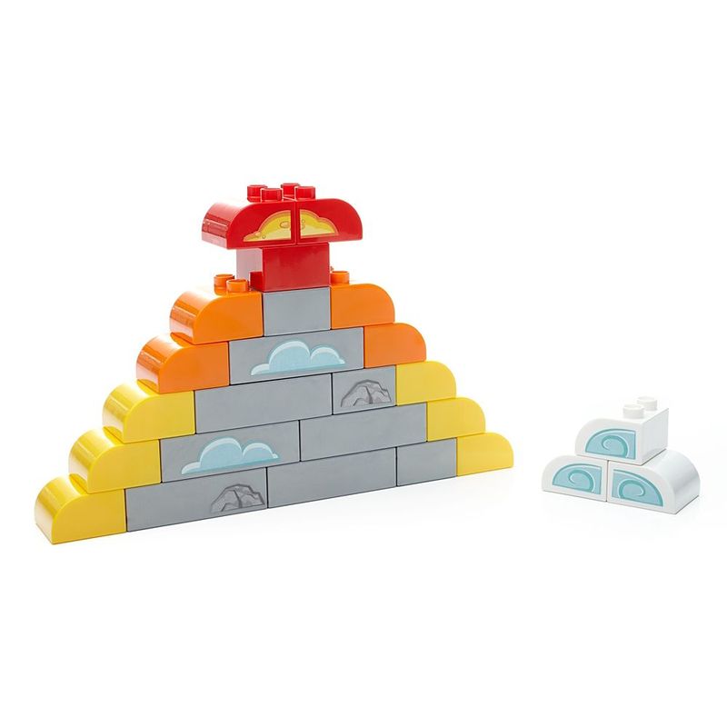 Blocos-de-Montar---Mega-Bloks---Balde-Vermelho---60-Pecas---Fisher-Price