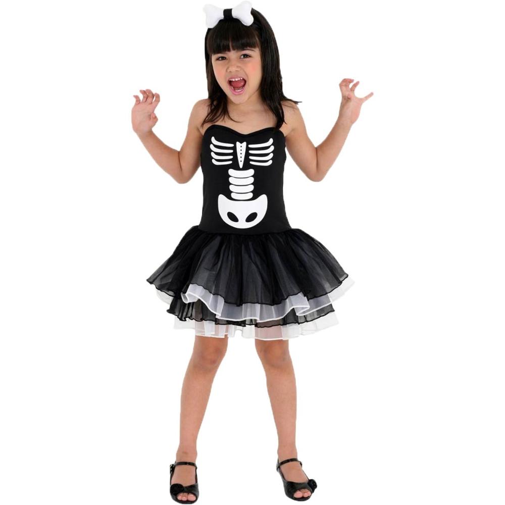 Fantasia De Halloween Bruxa Bruxinha Infantil Com Tiara - Ri Happy