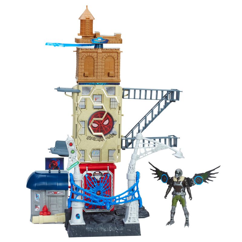 Playset---60-cm---Spider-Man-Homecoming---Vulture-Attack---Marvel---Hasbro