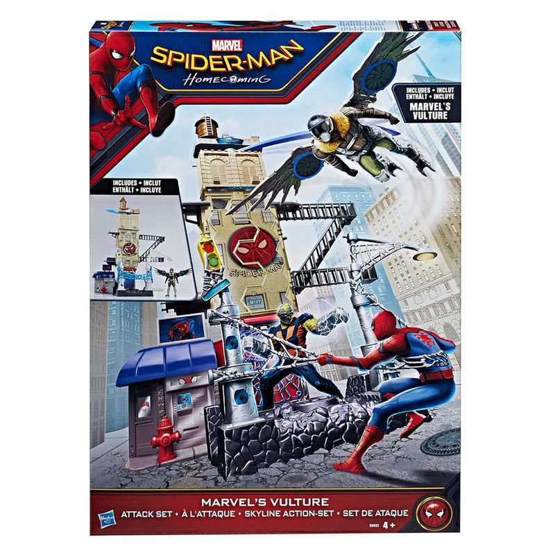 Playset---60-cm---Spider-Man-Homecoming---Vulture-Attack---Marvel---Hasbro