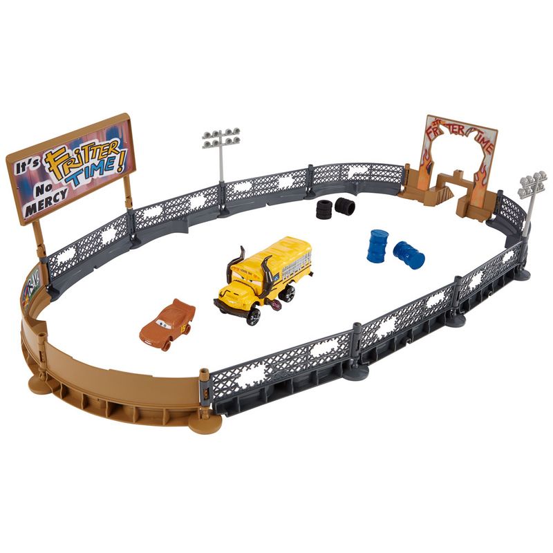 Playset-e-Veiculos---Disney---Pixar--Cars-3---Smash-and-Crash-Derby---Mattel