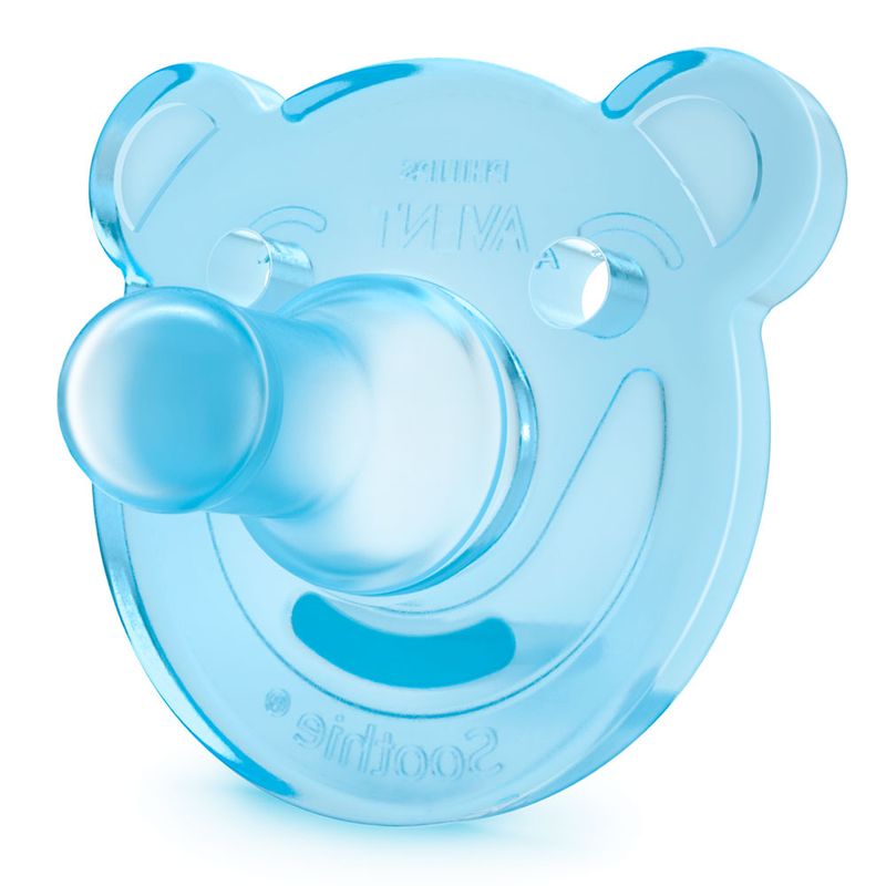 Chupeta-de-Silicone-Para-Recem-Nascidos---0-a-3-Meses---Pack-com-2-Un---Azul-e-Verde---Philips-Avent