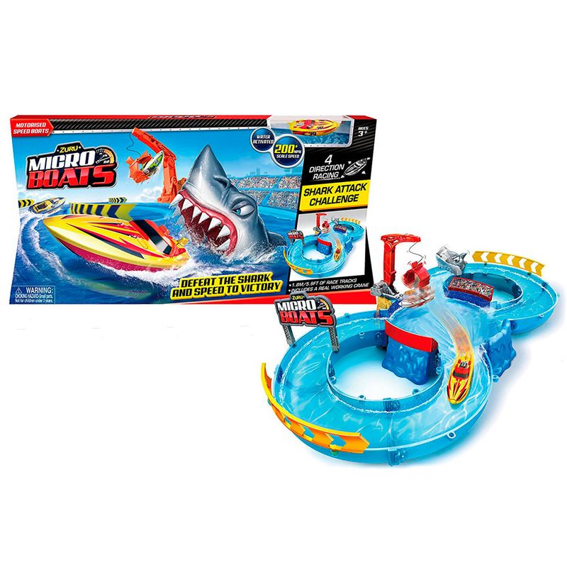 Playset-e-Veiculo-Aquatico---Micro-Boats---Desafio-Aquatico---DTC