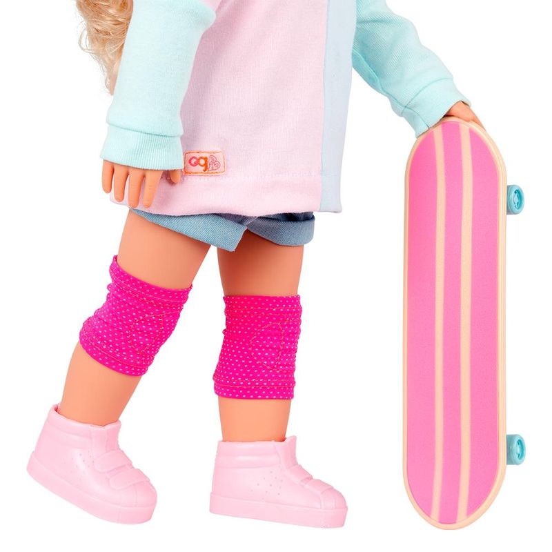 EXCLUSIVO---Boneca-Our-Generation---Yanika-com-Sweater-Pink-e-Skate---Candide-2
