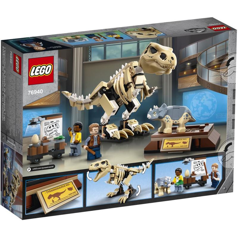 LEGO-Jurassic-World---Exposicao-de-Fossil-do-Dinossauro-TRex---76940-1