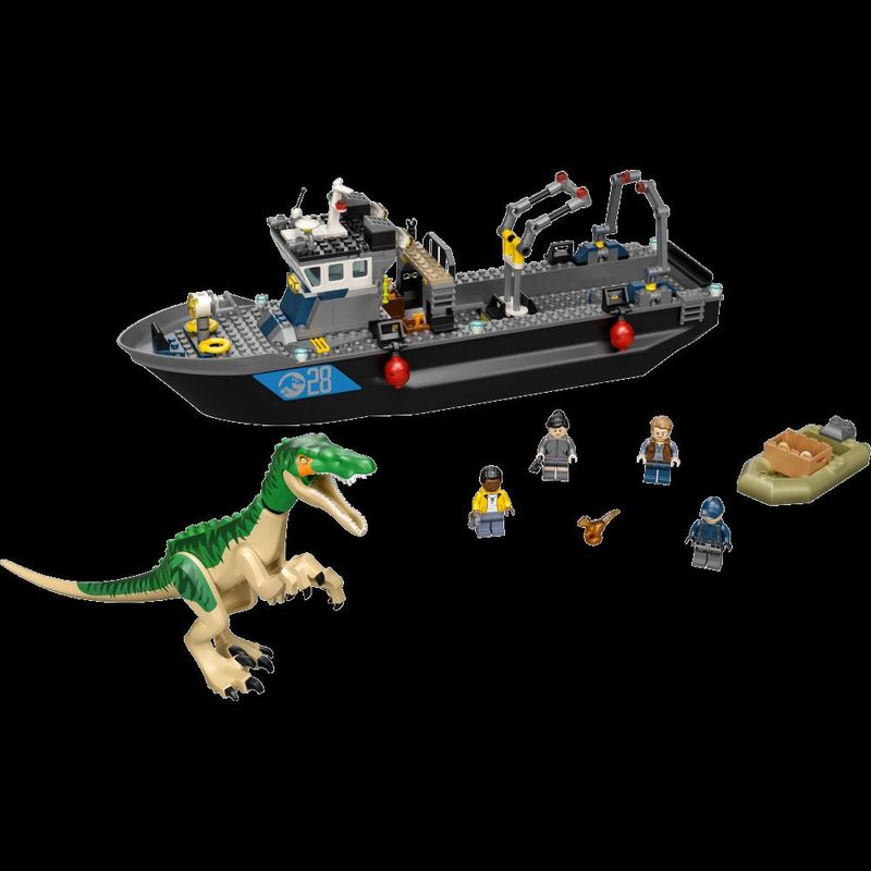 LEGO-Jurassic-World---Fuga-de-Barco-do-Dinossauro-Baryonyx---76942-2