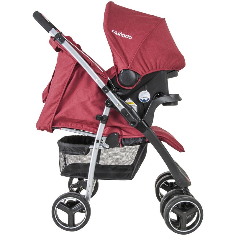 Travel-System-Nest---Melange---Vermelho---Kiddo