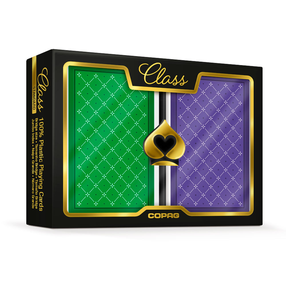 Jogo de Cartas - Baralho Profissional - Texas Hold'em - Preto - Copag