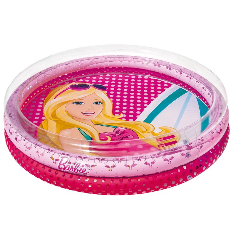 Piscina-Infantil---Redonda---Barbie-Fashion---135-Litros---Fun
