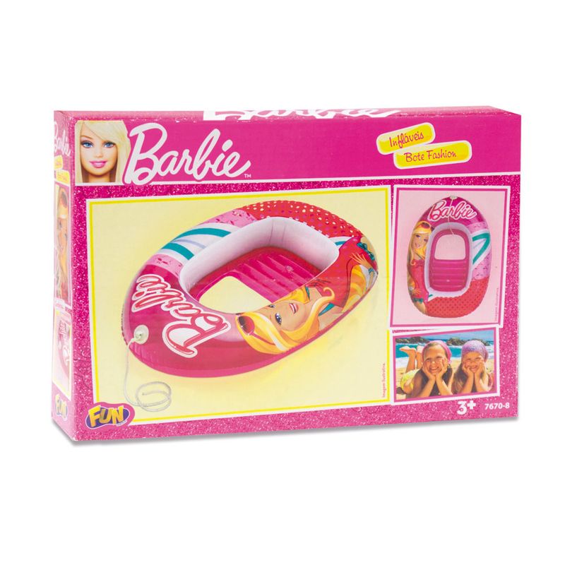 Acessorios-de-Praia-e-Piscina---Bote-Inflavel---Barbie-Glamurosa---Fun