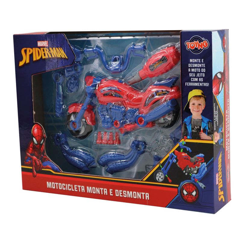 Conjunto-de-Atividades---Motocicleta-Monta-e-Desmonta---Disney---Marvel---Spider-Man---Toyng