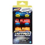 Refil-Nerf-Nitro-com-03-Carrinhos-de-Espuma---Azul-Vermelho-e-Laranja---Hasbro