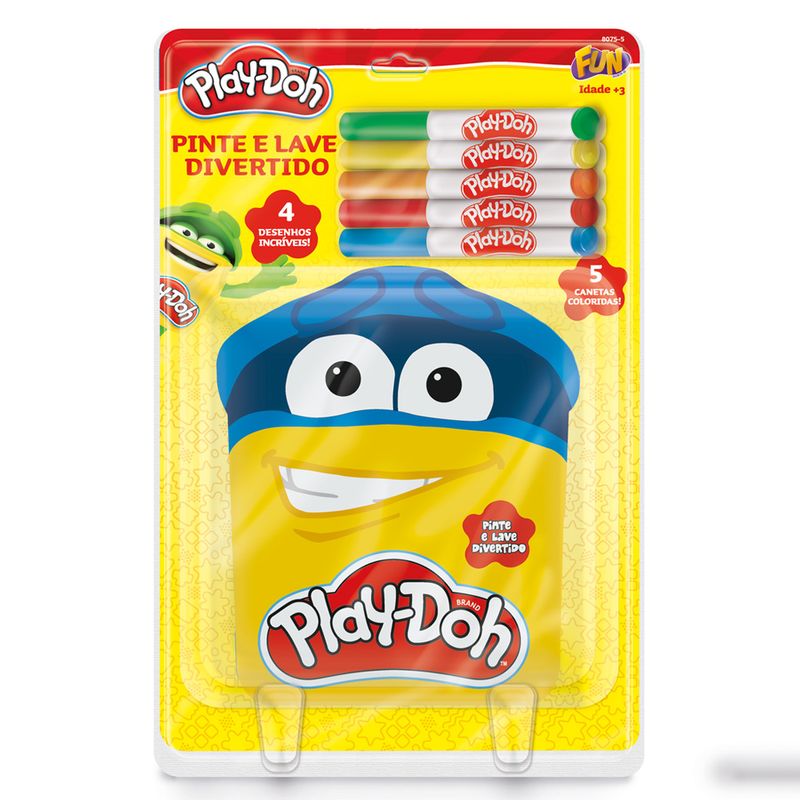 Pinte-e-Lave-Divertido---4-Desenhos---Play-Doh---Fun