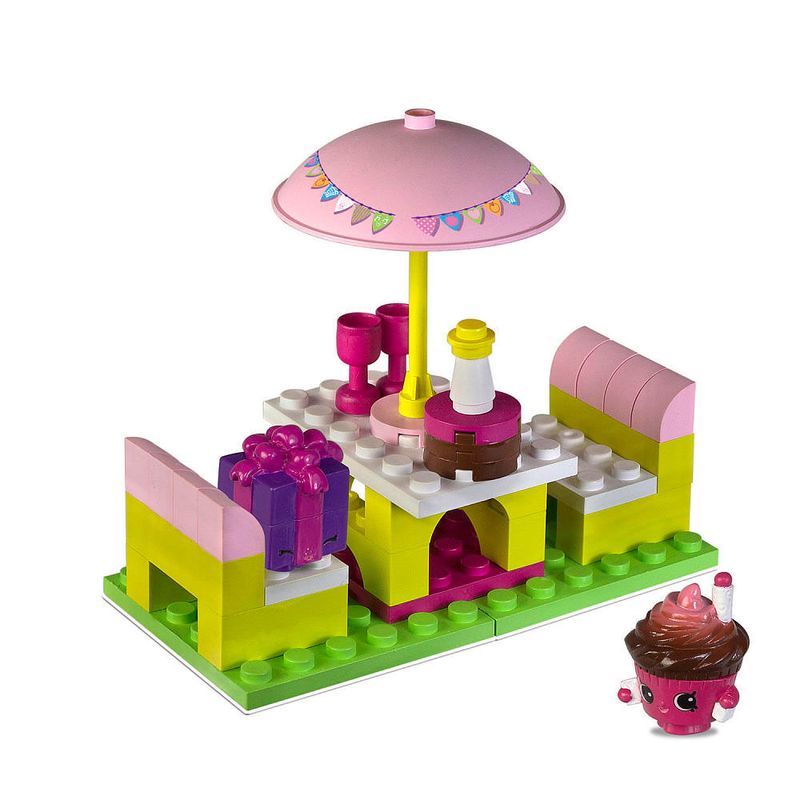 Playset-e-Mini-Figuras---Shopkins---Kinstructions---Party-Fun---DTC