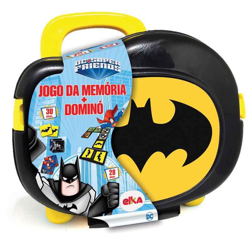 Conjunto-de-Jogos---DC-Comics---DC-Super-Friends---Domino-e-Jogo-da-Memoria---Batman---Elka