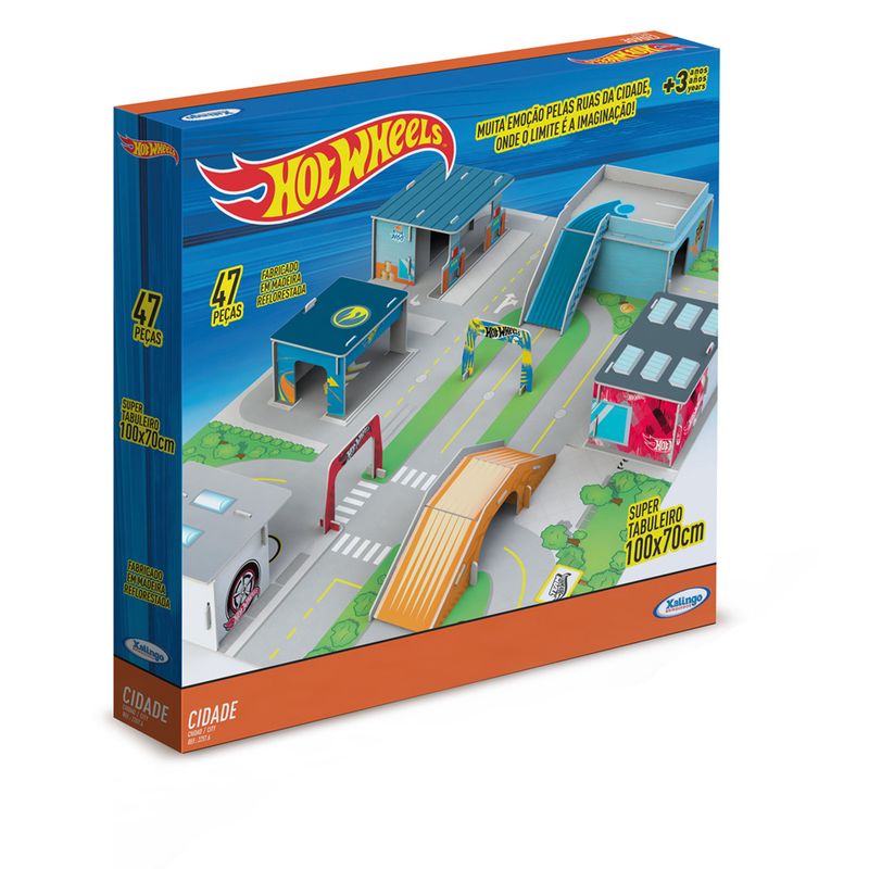 Playset-Hot-Wheels---Cidade-de-Madeira---Xalingo