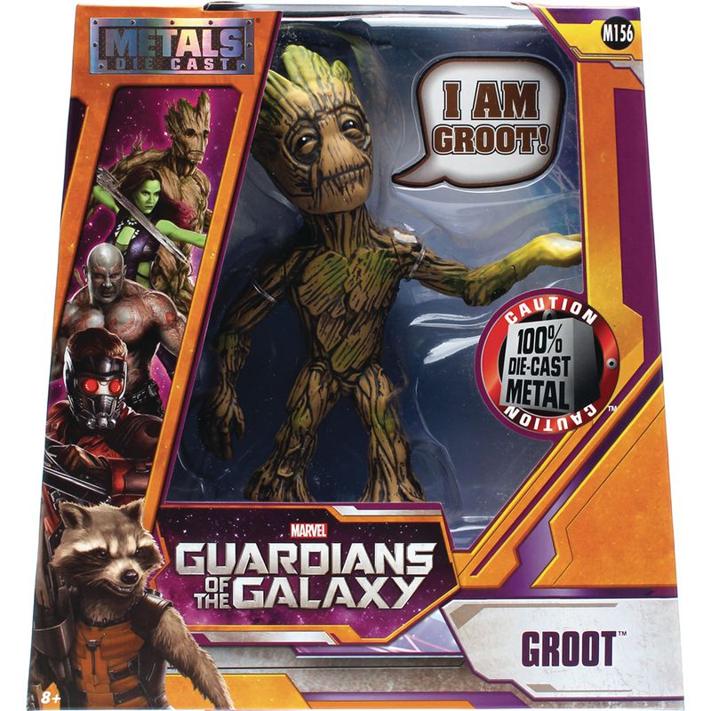 Figura-Colecionavel-15-cm---Metals-Die-Cast---Marvel---Guardioes-da-Galaxia---Groot---DTC