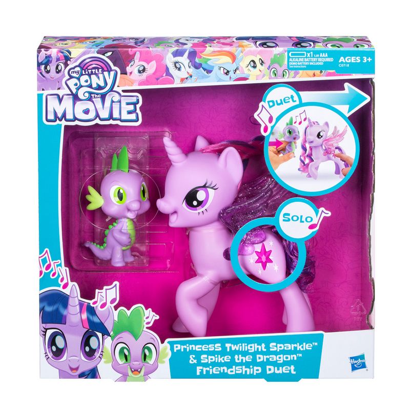 Figuras-My-Little-Pony-Movie---Vamos-Cantar-Juntos---Princess-Twilight-Sparkle-e-Spike-the-Dragon---Hasbro