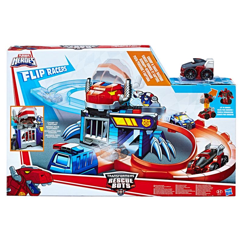 Pista-de-Corrida-Playskool-Heroes-Transformers---Rescue-Bots-Flip-Racers---Perseguicao-e-Captura---Hasbro