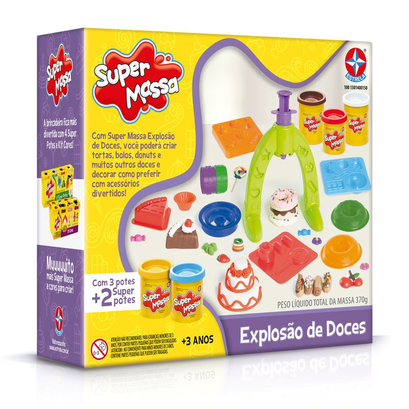 Conjunto-de-Massas-de-Modelar---Super-Massa---Explosao-de-Doces---Estrela