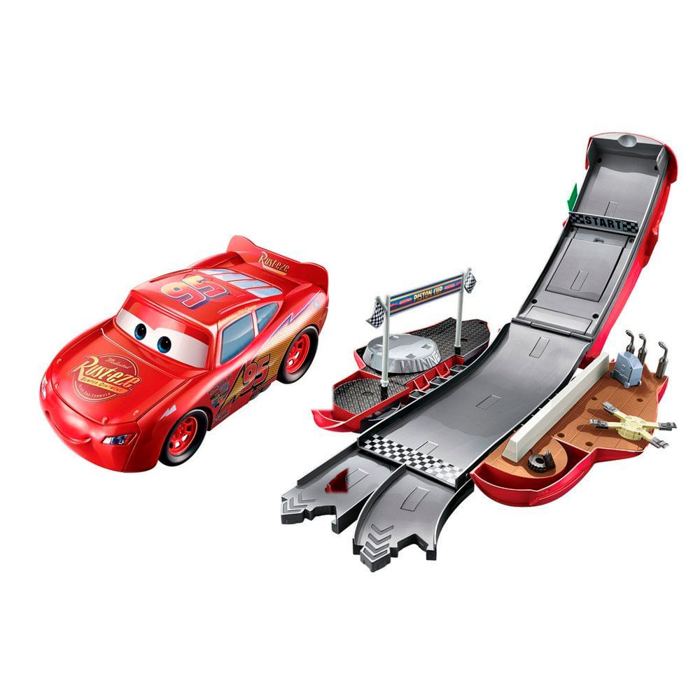 Carrinho Pista - Relâmpago McQueen Transformável - Disney Carros - Mattel -  Ri Happy