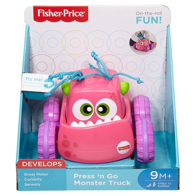Meu-Primeiro-Carrinho---Veiculo-Monstro---Rosa---Fisher-Price