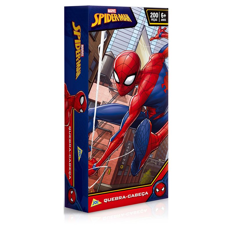 Quebra-Cabeca---200-Pecas---Spider-Man---Marvel---Toyster