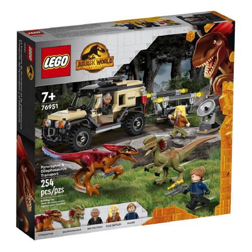 LEGO - Jurassic World - Transporte de Piroraptor e de Dilofossauro - 76951
