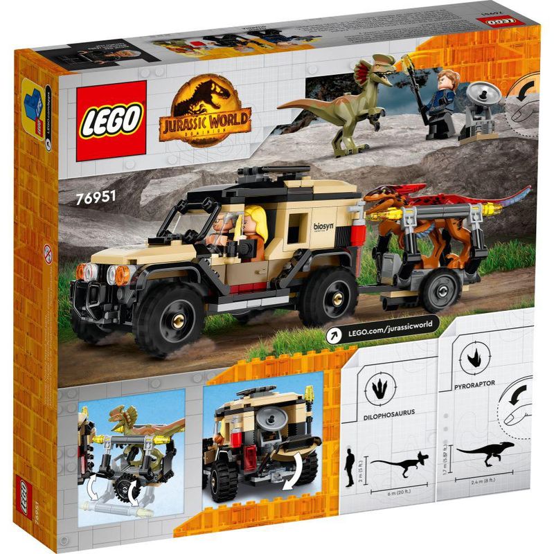LEGO---Jurassic-World---Transporte-de-Piroraptor-e-de-Dilofossauro---76951-3
