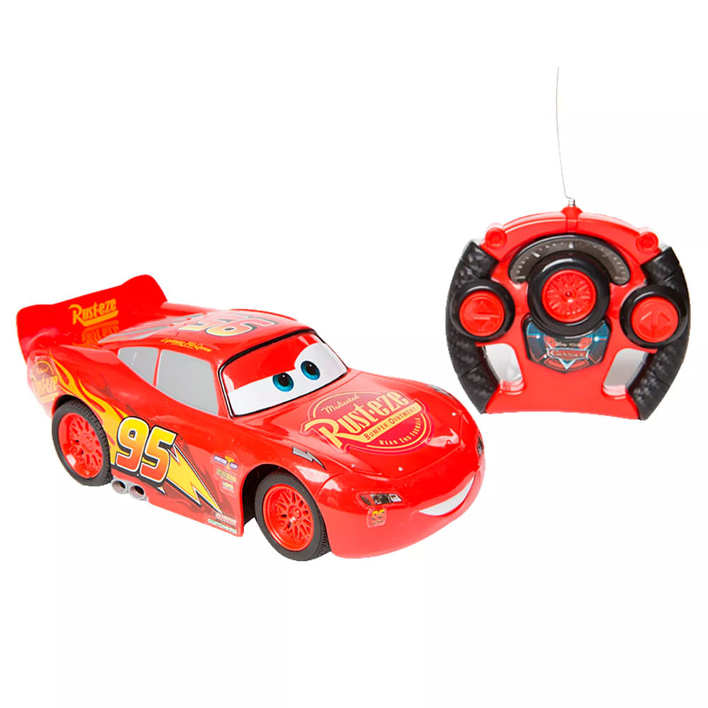 Carrinho de Controle Remoto - 1:14 - Disney - Pixar - Carros 3 - Relâmpago  McQueen - Estrela - Ri Happy