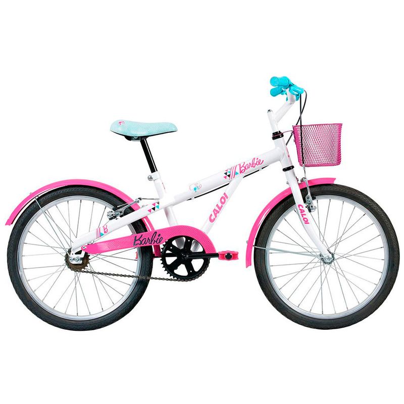 Bicicleta-ARO-20---Barbie---Branca---Caloi