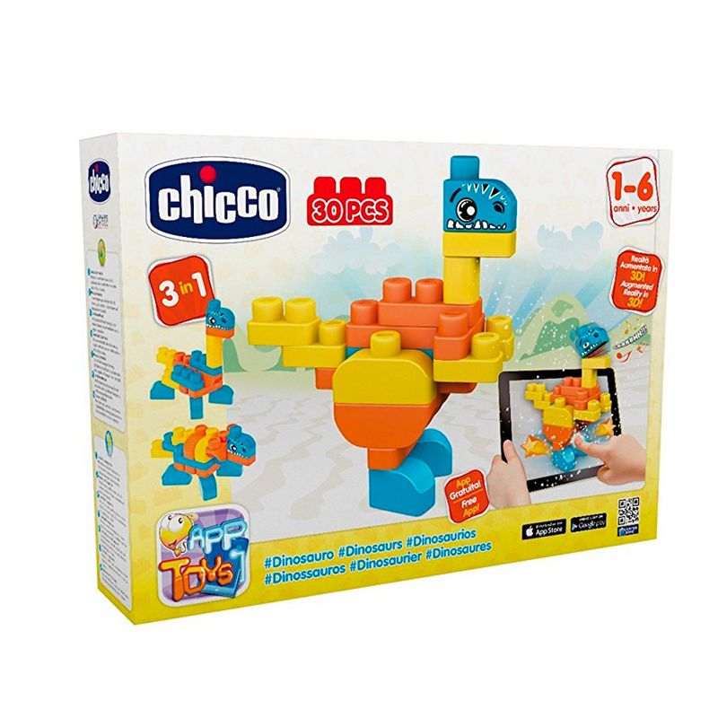 Blocos-de-Montar-Interativos---App-Toys---Dinossauros---Chicco