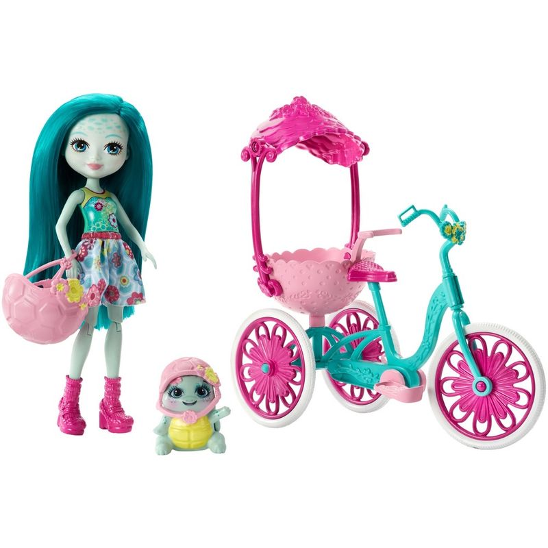 Boneca-Fashion-e-Veiculo---Enchantimals---Talee-Turtle---Mattel