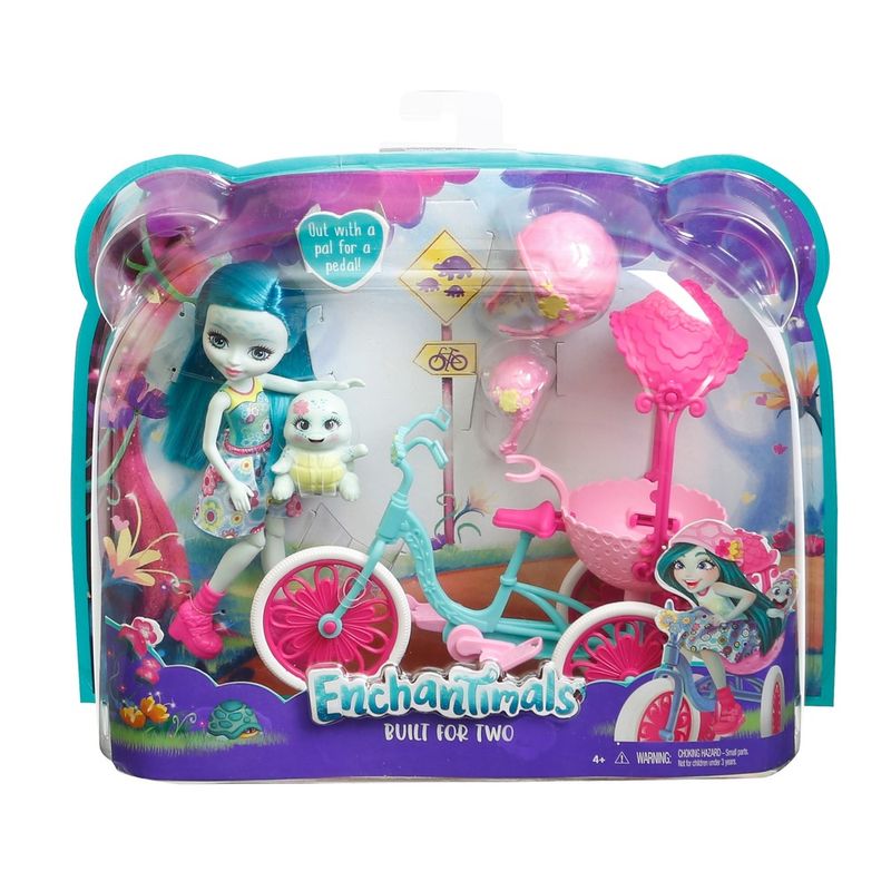 Boneca-Fashion-e-Veiculo---Enchantimals---Talee-Turtle---Mattel