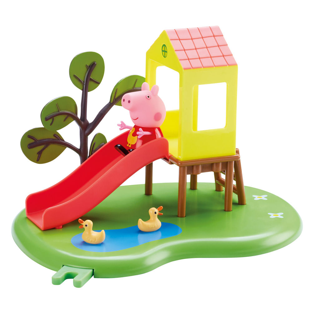 Playset Mini Figuras Casa da Peppa Diversão Noite e Dia Luzes e Som  Playskool - Casa & Vídeo