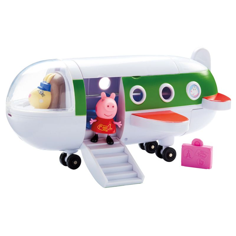 Veiculo-e-Mini-Figuras---Peppa-Pig---Aviao-da-Peppa---DTC