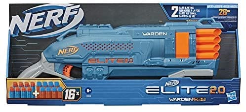 Lançador de Dardos - Nerf - Elite 2.0 - Warden DB - 8 - com 16 Dardos - Hasbro