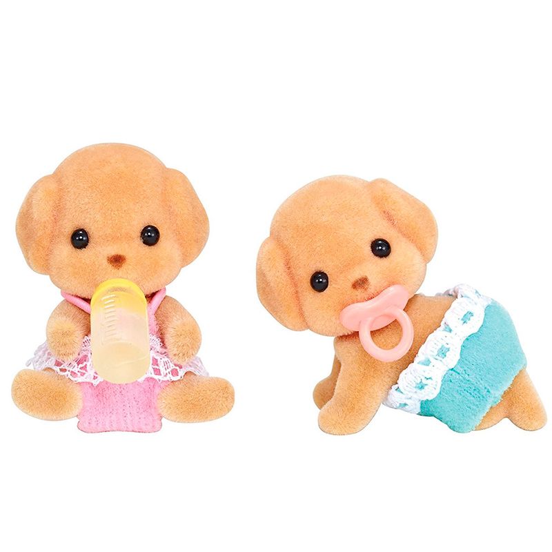 Sylvanian-Families---Familia-Poodle-Toy---Irmaos-Gemeos---Epoch