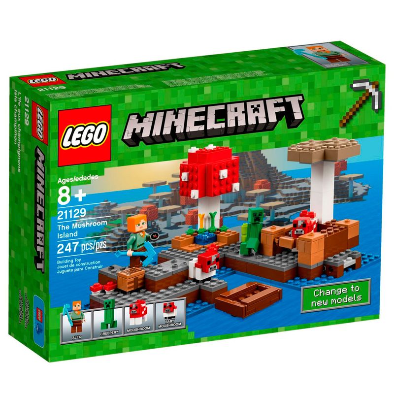 LEGO-Minecraft---Ilha-do-Cogumelo---21129