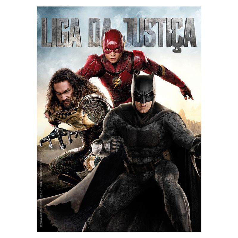 Quebra-Cabeca---Liga-da-Justica---O-Filme---100-Pecas---Grow