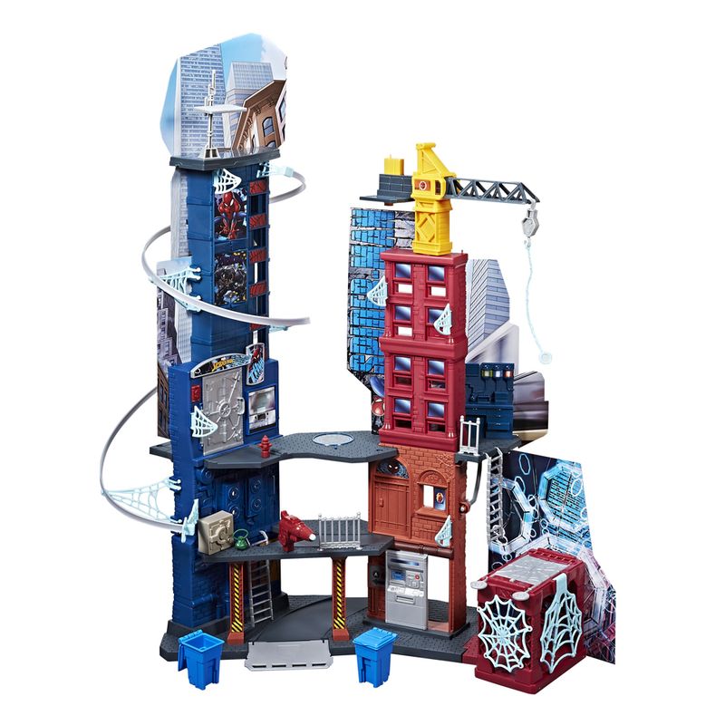 Playset-e-Figuras---1-Metro---Disney---Marvel---Spider-Man---Mega-Cidade---Hasbro