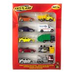 Conjunto-de-Veiculos-Die-Cast---Pack-10-Carrinhos-da-Cidade---New-Toys