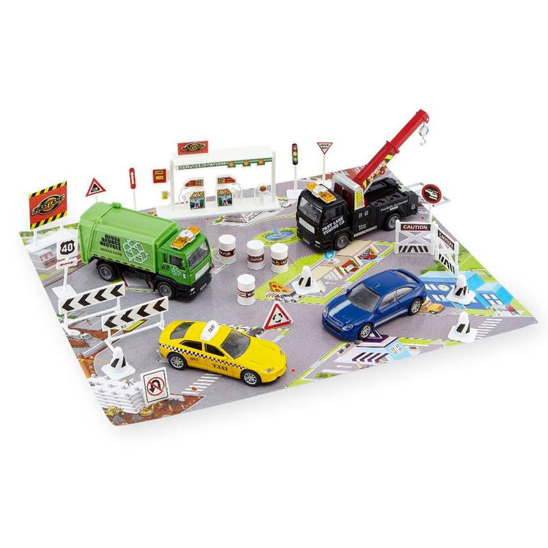 Conjunto-de-Veiculos---Fast-Lane---25-Pecas---Veiculos-da-Cidade---New-Toys